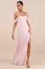 Magical Magnetism Light Pink Off-the-Shoulder Maxi Dress sold by Lulus