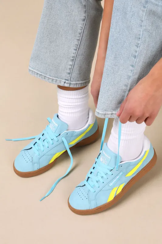 Club C Grounds UK Digital Blue Suede Leather Sneakers sold by Lulus