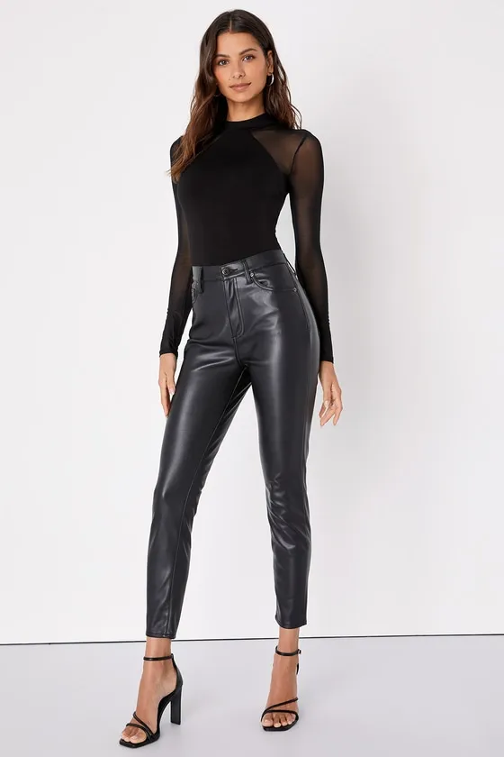 Entrancing Black Mesh Long Sleeve Bodysuit sold by Lulus product image thumbnail 2