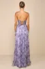 Most Beautiful Day Purple Multi Floral Print Organza Maxi Dress sold by Lulus
