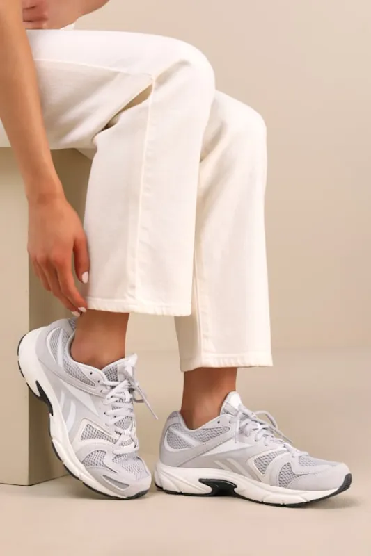 Premier Road Plus VI Mist Grey Suede Leather Sneakers made by Reebok