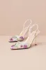 SB-Velma Ivory Multi Mesh Beaded Slingback Pumps sold by Lulus