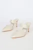 Faire Off White Pointed-Toe Mules sold by Lulus