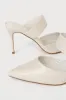 Faire Off White Pointed-Toe Mules sold by Lulus