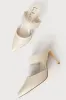 Faire Off White Pointed-Toe Mules sold by Lulus