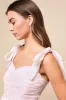 Radiant Arrival Shiny Pink Organza Tiered Tie-Strap Maxi Dress sold by Lulus