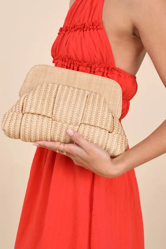 Nathalie Beige Woven Crossbody Clutch sold by Lulus product image thumbnail 3