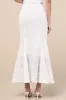 Bella White Embroidered High-Rise Maxi Skirt sold by Lulus
