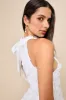 Beloved Blossoming White 3D Floral Halter Backless Mini Dress sold by Lulus
