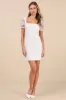 Tarabya White 3D Floral Beaded Mini Dress sold by Lulus