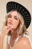 Fabron Black Turquoise Studded Western Hat sold by Lulus
