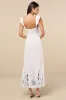 Marla Ivory Linen Embroidered Maxi Dress sold by Lulus