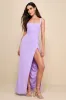 Glamorous Disposition Lavender Ruched Maxi Dress sold by Lulus