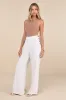 Noteworthy White Wide-Leg Pants sold by Lulus