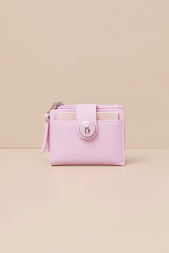 Madwen Pink Vegan Leather Bifold Wallet sold by Lulus