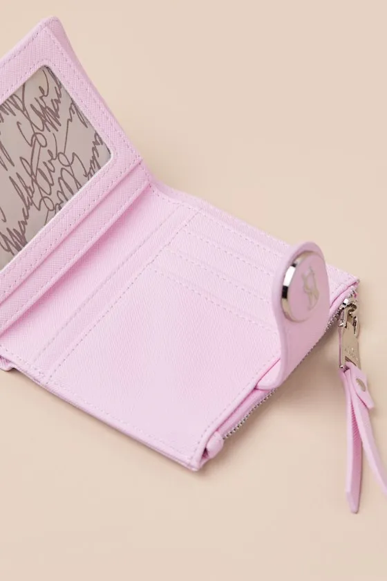 Madwen Pink Vegan Leather Bifold Wallet sold by Lulus product image thumbnail 4