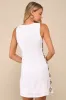 Decidedly Summery Ivory Cutout Sleeveless O-Ring Mini Dress sold by Lulus