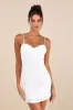 Aglow with Love Ivory Mesh Sequin Bustier Bodycon Mini Dress sold by Lulus