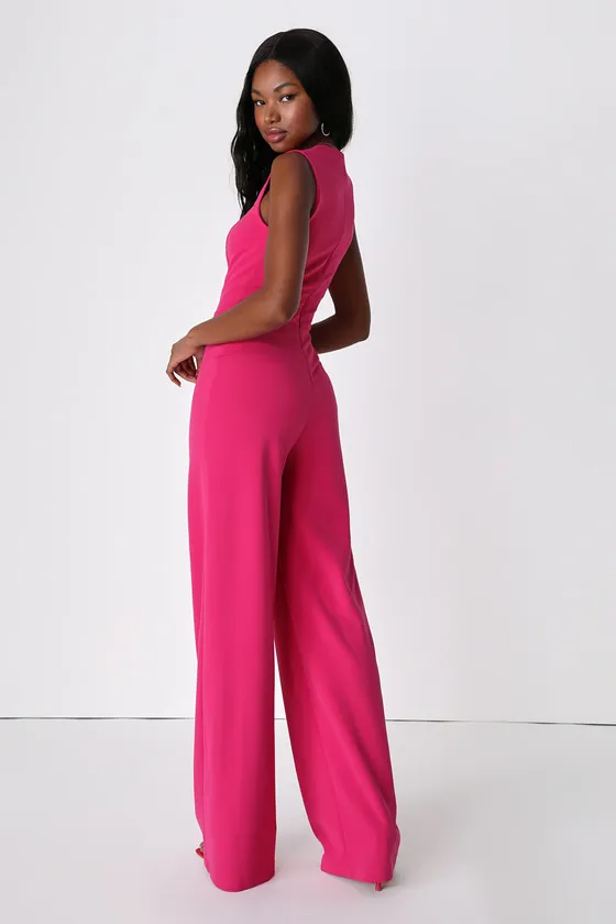 Enticing Endeavors Hot Pink Jumpsuit sold by Lulus product image thumbnail 2
