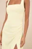Glamorous Disposition Light Yellow Ruched Maxi Dress sold by Lulus