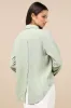 Notable Aesthetic Sage Green Linen Collared Button-Up Top sold by Lulus