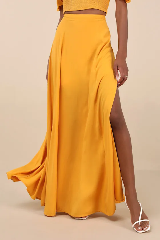Trancoso Golden Yellow Two-Piece Maxi Dress sold by Lulus product image thumbnail 3