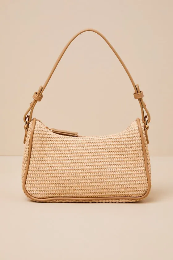 Tailani Beige Raffia Shoulder Bag sold by Lulus product image thumbnail 2