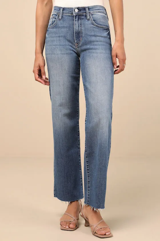 Trending Intention Medium Wash Slim Palazzo Jeans sold by Lulus product image thumbnail 2