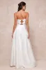 Pristine Love White Taffeta Strapless Maxi Dress With Pockets sold by Lulus