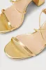 Aribaa Gold Lace-Up High Heel Sandals sold by Lulus