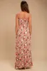 Everlasting Bliss Blush Floral Print Maxi Dress sold by Lulus