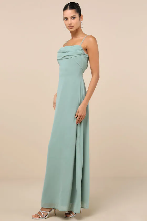 Jelena Sage Pleated Sleeveless Maxi Dress sold by Lulus product image thumbnail 3