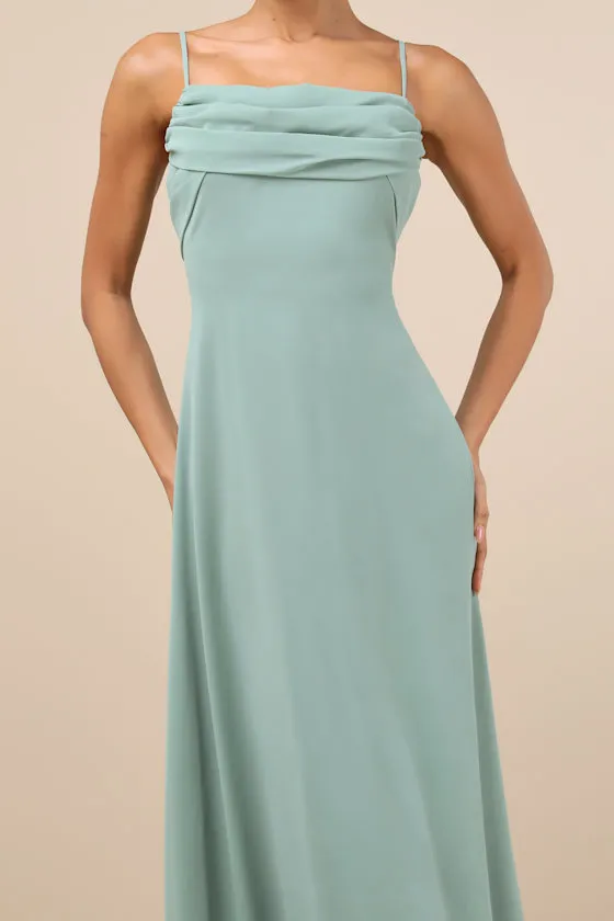 Jelena Sage Pleated Sleeveless Maxi Dress sold by Lulus product image thumbnail 4