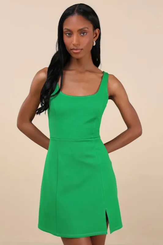 Always Admired Green Sleeveless Mini Dress sold by Lulus
