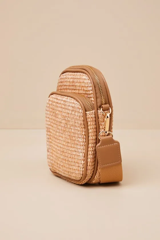 Fenna Tan Raffia Woven Crossbody Bag sold by Lulus product image thumbnail 2