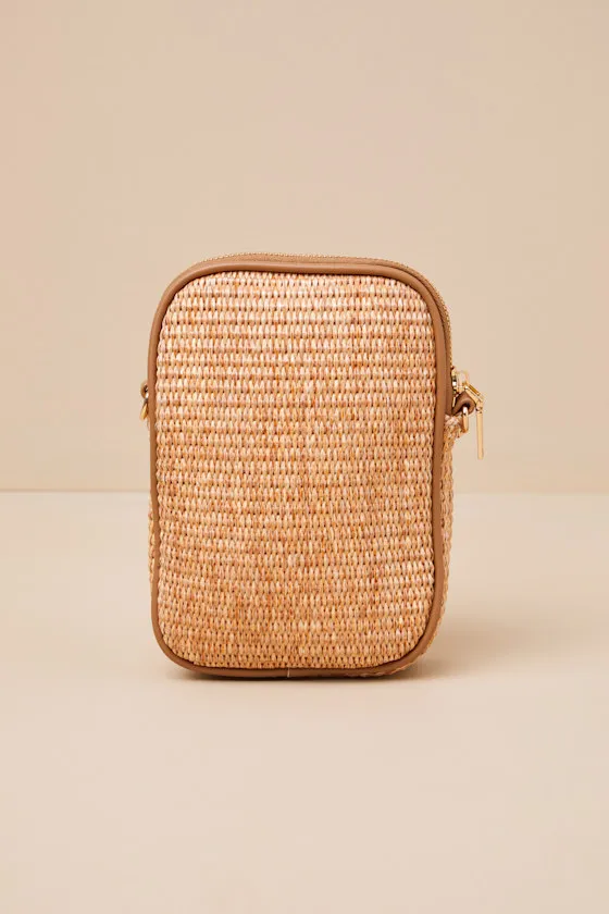 Fenna Tan Raffia Woven Crossbody Bag sold by Lulus product image thumbnail 3