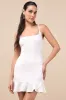 Compelling Composure White Sleeveless Ruffled Bodycon Mini Dress sold by Lulus