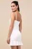 Compelling Composure White Sleeveless Ruffled Bodycon Mini Dress sold by Lulus