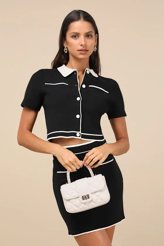 Posh Competence Ivory Quilted Chain Handle Bag sold by Lulus product image thumbnail 3