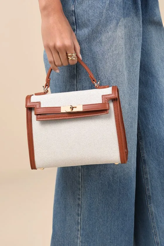 Eliyanah Ivory and Brown Woven Crossbody Bag sold by Lulus