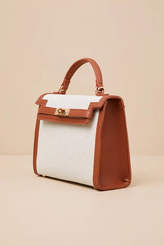 Eliyanah Ivory and Brown Woven Crossbody Bag sold by Lulus product image thumbnail 4