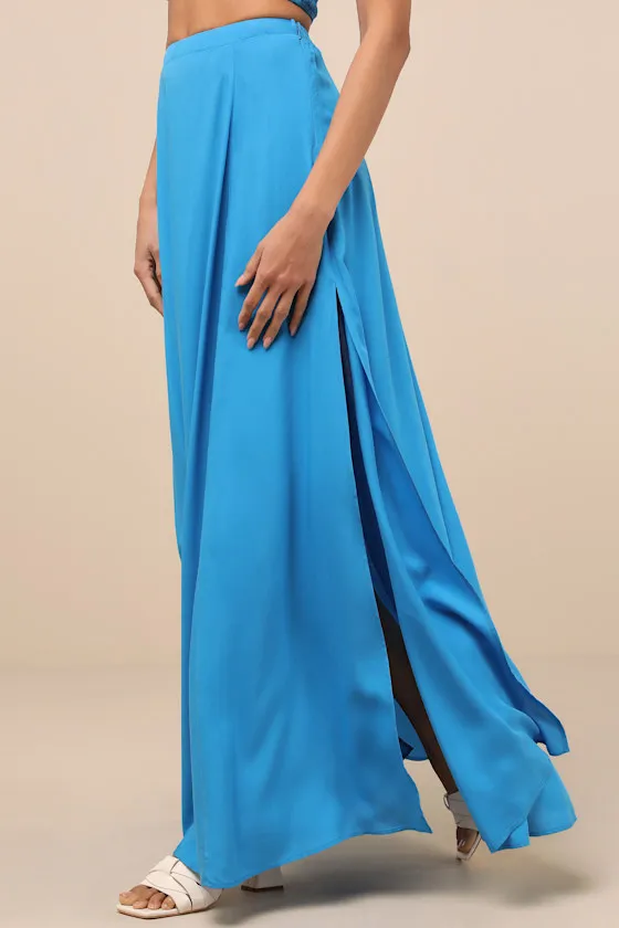 Trancoso Bright Blue Two-Piece Maxi Dress sold by Lulus product image thumbnail 3