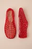 Marlow Red Sheer Jelly Flats sold by Lulus