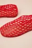 Marlow Red Sheer Jelly Flats sold by Lulus