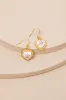 Completely Lovely 14KT Gold Vintage Heart Earrings sold by Lulus