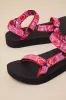 Midform Universal Neon Floral Pink and Purple Sandals sold by Lulus