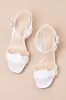SB-Blare Ivory Mesh 3D Floral High Heel Sandals sold by Lulus