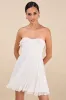 Always Remarkable White Pleated Mini Dress sold by Lulus