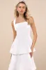 Elinore White Jacquard Tiered Midi Dress sold by Lulus