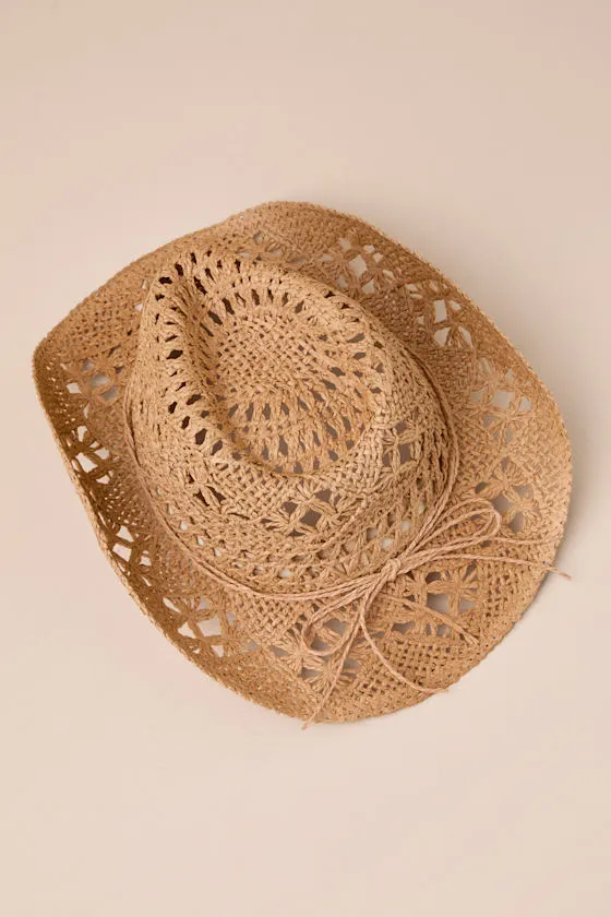 Rodeo Charm Tan Woven Cowboy Hat sold by Lulus product image thumbnail 3